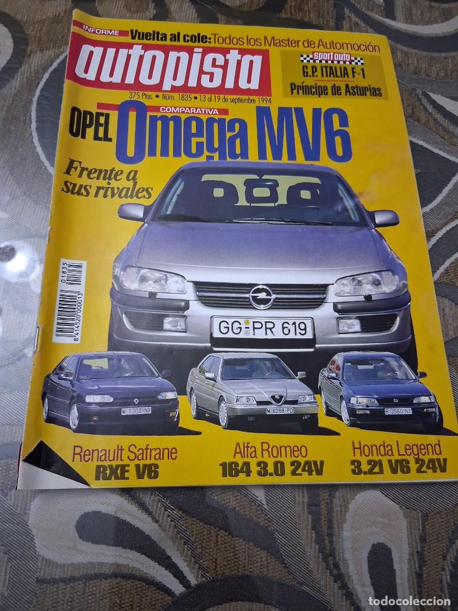 Coches: Revista coche autopista 1835 Honda Legend Opel Omega Fermin V&eacute;lez Citro&euml;n ZX Saab 9000
