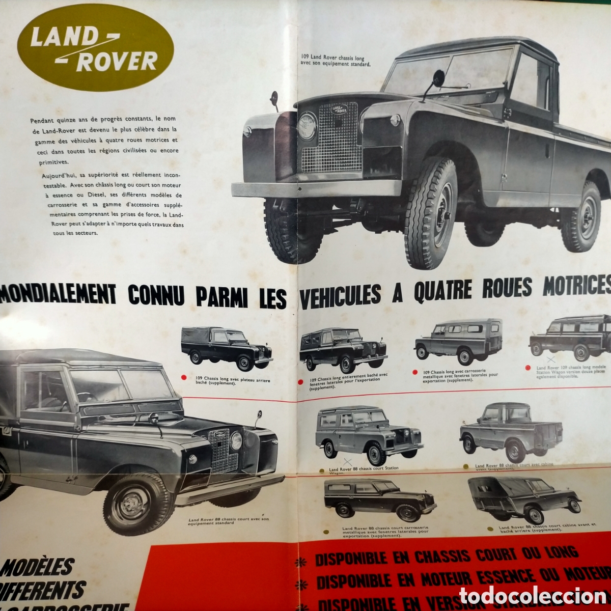 Coches: CATALOGO COMERCIAL VINTAGE LAND ROVER - Foto 8