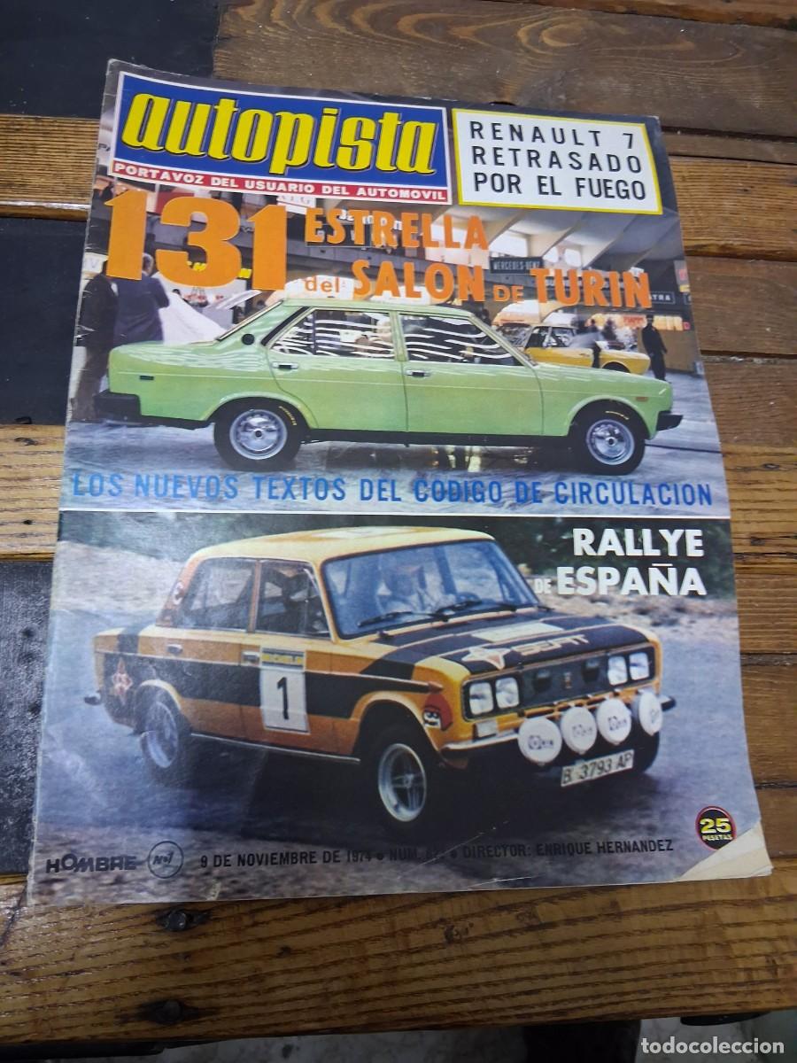 Coches: Revista coche autopista 822 Ddauto seat 1800 rallye Espa&ntilde;a poster Antonio Zanini Eduardo Adam