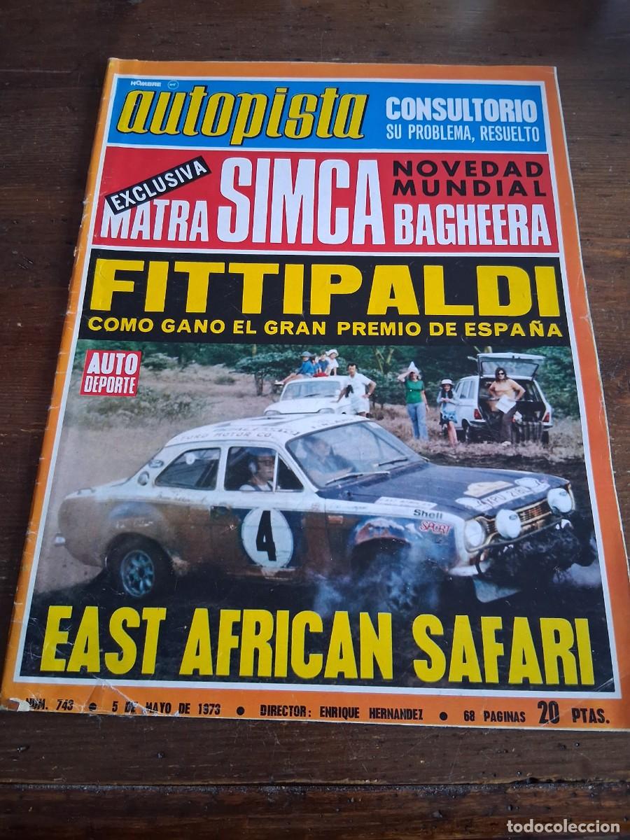 Coches: Revista coche autopista 779 Matra Simca 550 Bacheera poster mohta drews datsun 240
