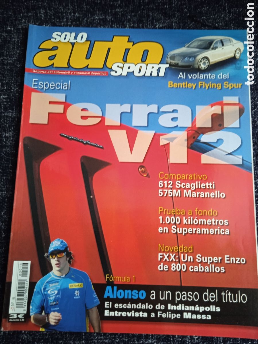 Coches: SOLO AUTO SPORT N&ordm; 12 - FERRARI V 12