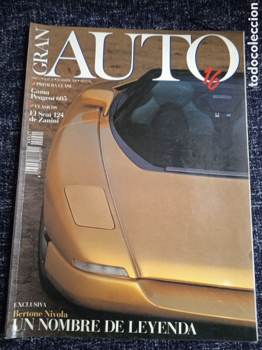 Coches: GRAN AUTO 16 N&ordm; 21 NOVIEMBRE 1991. BERTONE NIVOLA. SEAT 124 GRUPO 5. LAND ROVER DERENDER.
