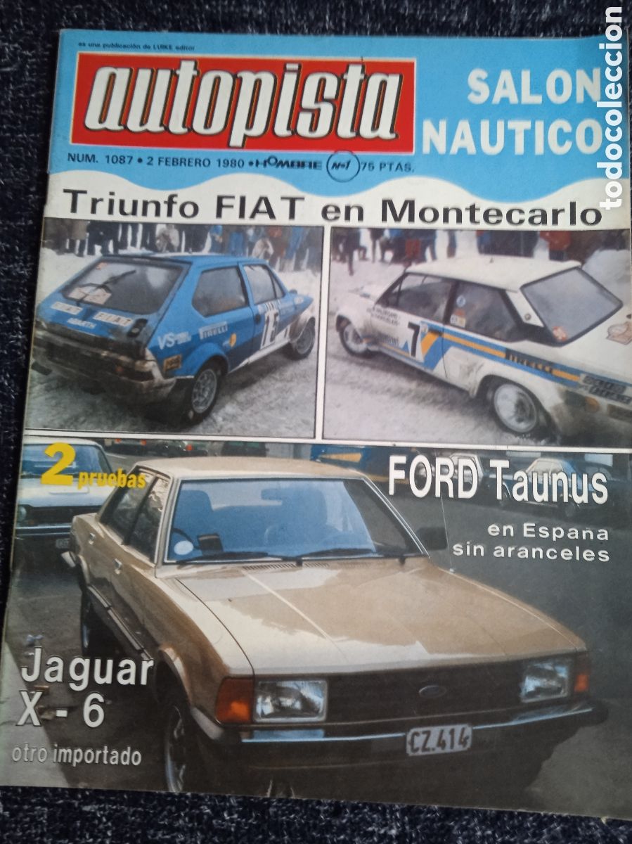 Coches: AUTOPISTA N&ordm; 1087 FEBRERO 1980, JAGUAR XJ6 4,2 AUTOMATICO - RALLYE PARIS-DAKAR,