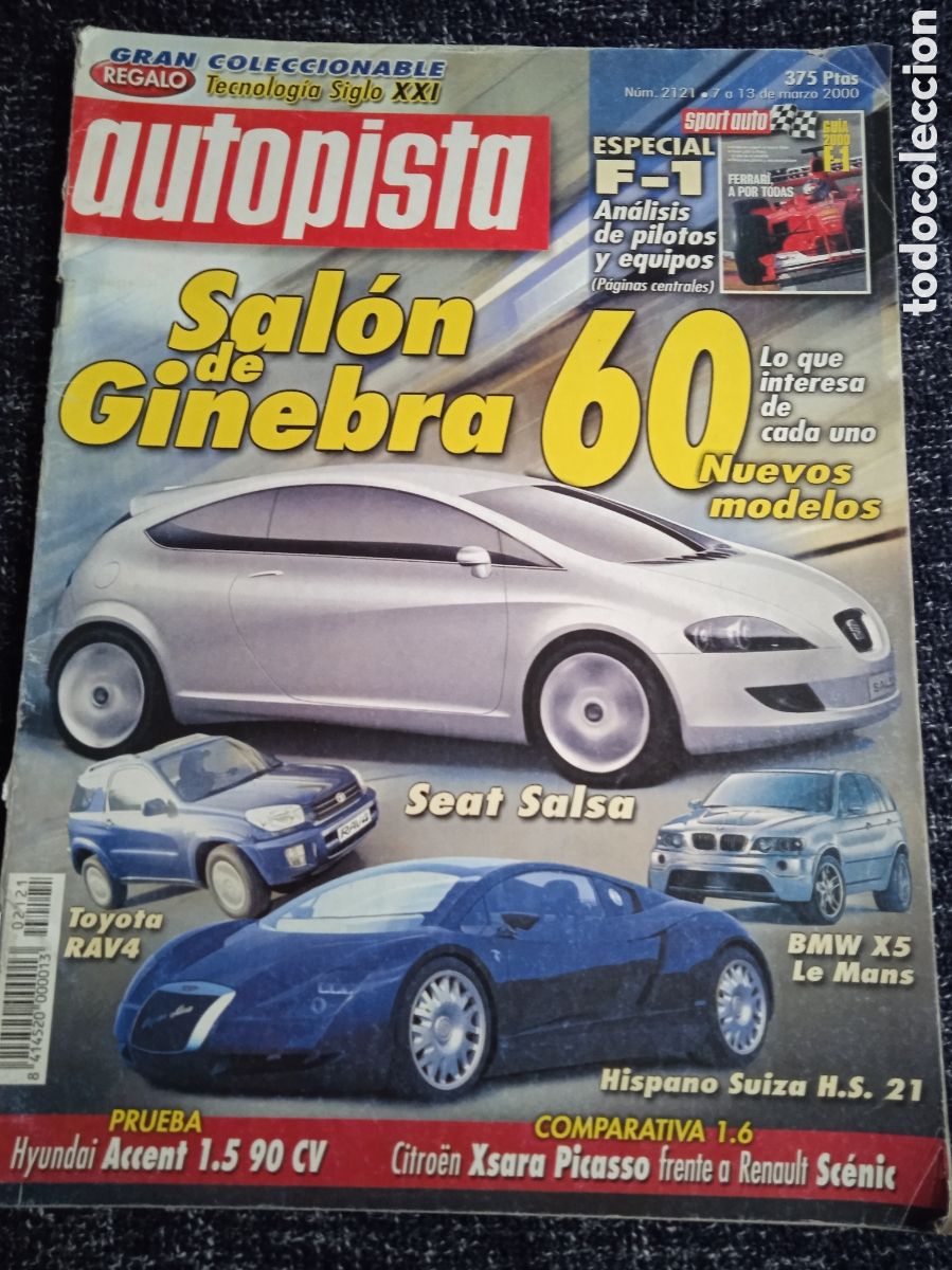 Coches: AUTOPISTA N&ordm; 2121 MARZO 2000 - HYUNDAI ACCENT GLS , JEEP XTREME, XSARA PICASSO