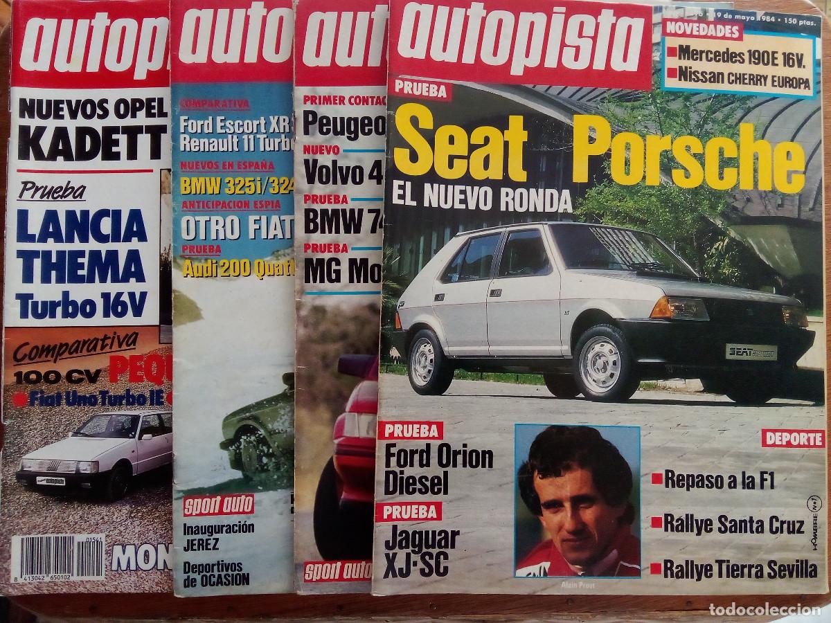 Coches: LOTE CUATRO REVISTA AUTOPISTA, A&Ntilde;OS 80