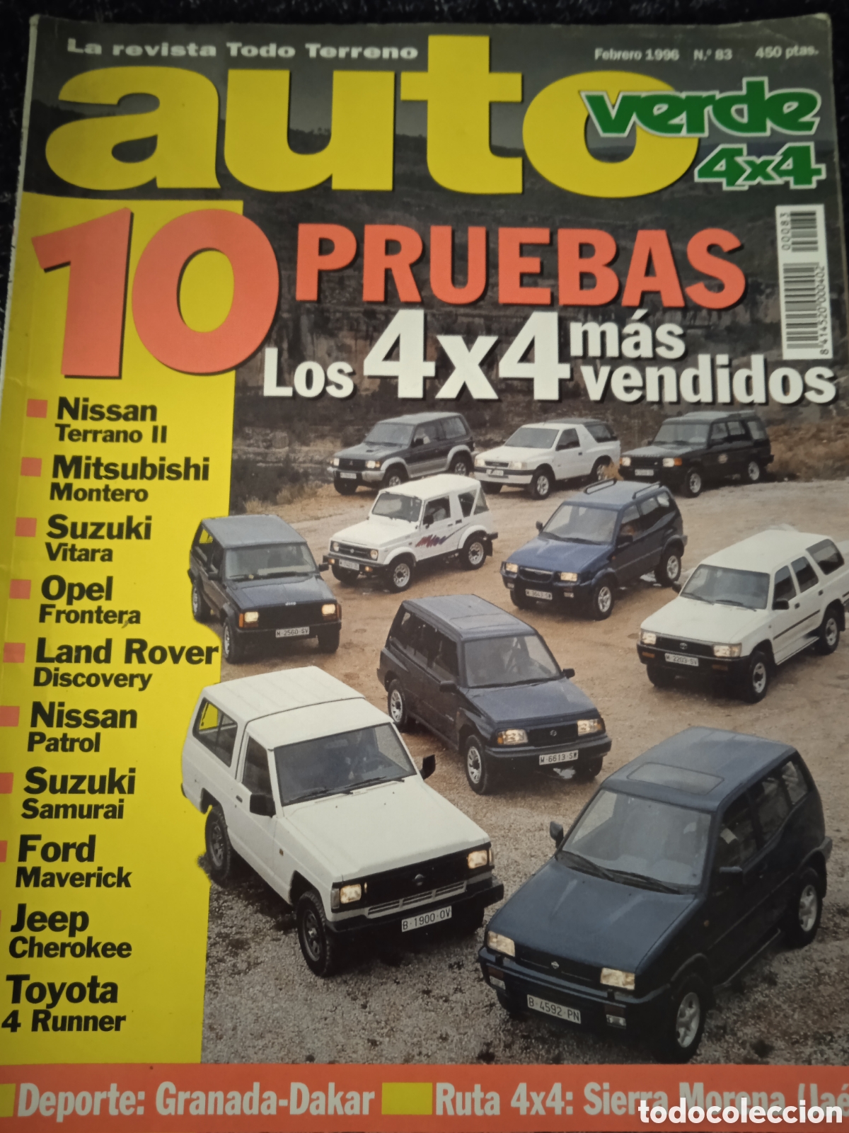 Coches: AUTO VERDE 4X4 N&ordm; 83 NISSAN TERRANO II, NISSAN PATROL, SUZUKI VITARA 1.6, OPEL FRONTERA SPORT