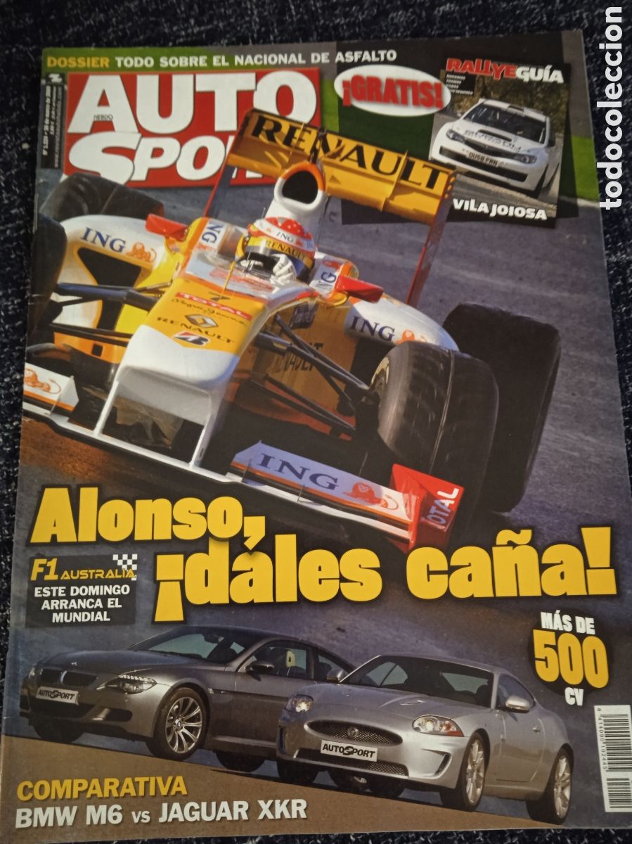 Carros: AUTO HEBDO SPORT N&ordm; 1224 MARZO 2009 -JAGUAR XKR, BMW M6 COUPE. ALONSO