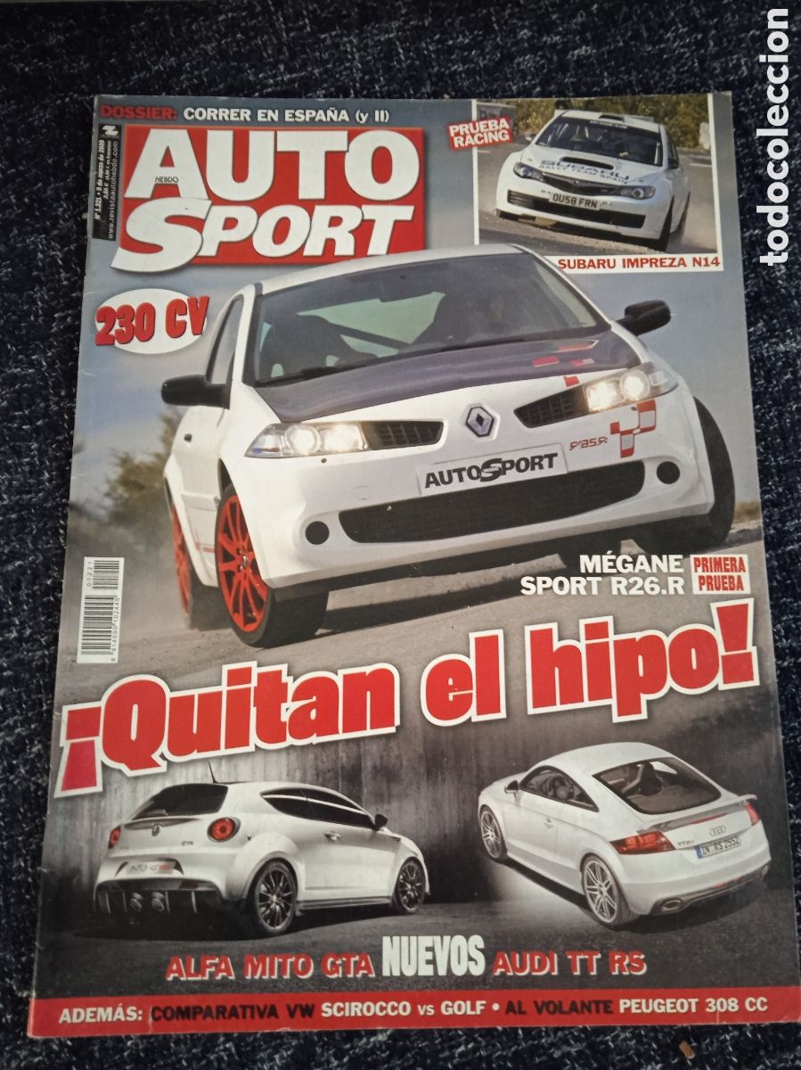 Carros: AUTO HEBDO SPORT N&ordm; 1221 MARZO 2009 -MEGANE SPORT R26.R, SUBARU IMPREZA N14