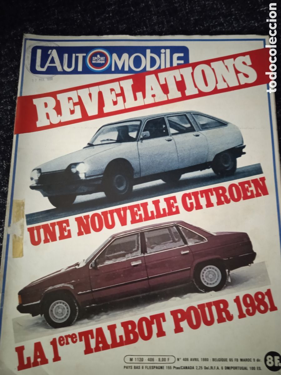 Coches: L'AUTOMOBILE MAGAZINE N&deg; 406 AVRIL 1980 -TALBOT POUR 1981