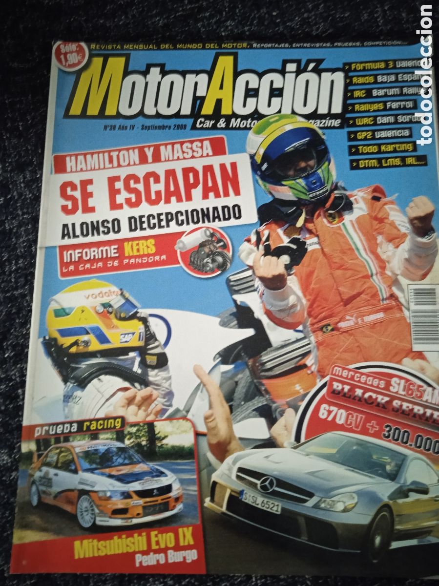 Coches: MOTOR ACCI&Oacute;N. N&ordm; 38 SEPTIEMBRE 2008 -ALONSO DECEPCIONADO