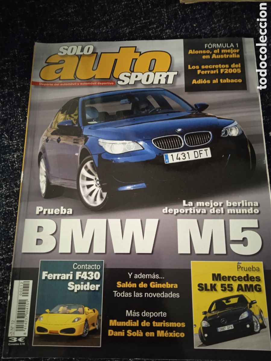 Coches: SOLO AUTO SPORT N&ordm; 12 - BMW M5, FERRARI F430 SPIDER