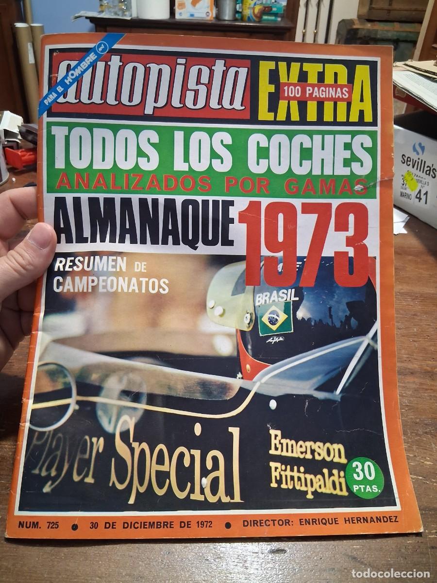 Coches: Revista coche autopista 725 a&ntilde;o 1972 Renault 5 Emerson Fittipaldi catalogo Factor&iacute;a Artes de Arcos