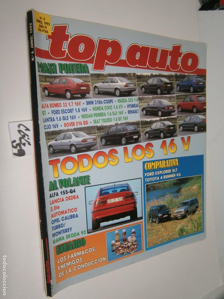 Coches: TOP AUTO - N&ordm; 6 -1992