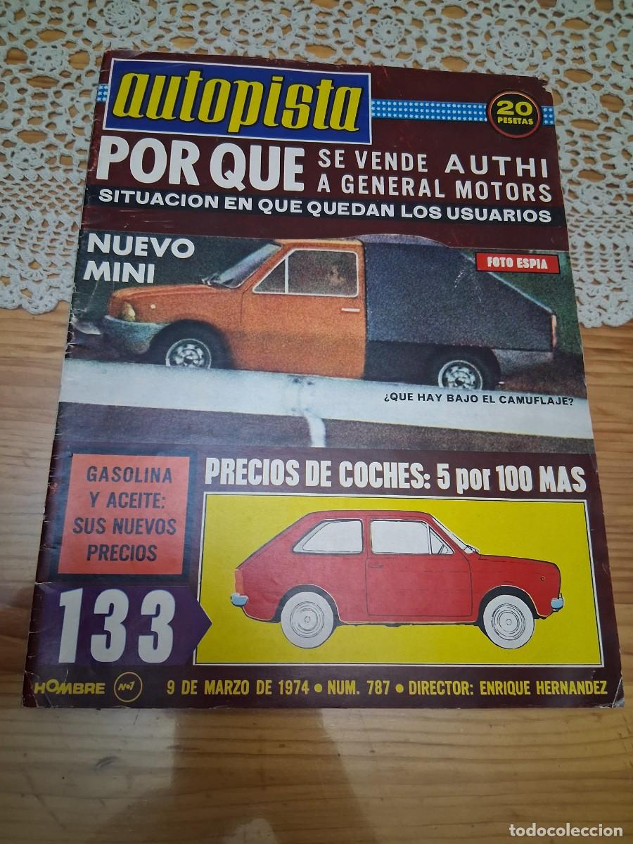 Coches: Revista coche autopista 787 Opel Rekord Talbot Lago grand sport Richard Petty Dodge Daytona 500