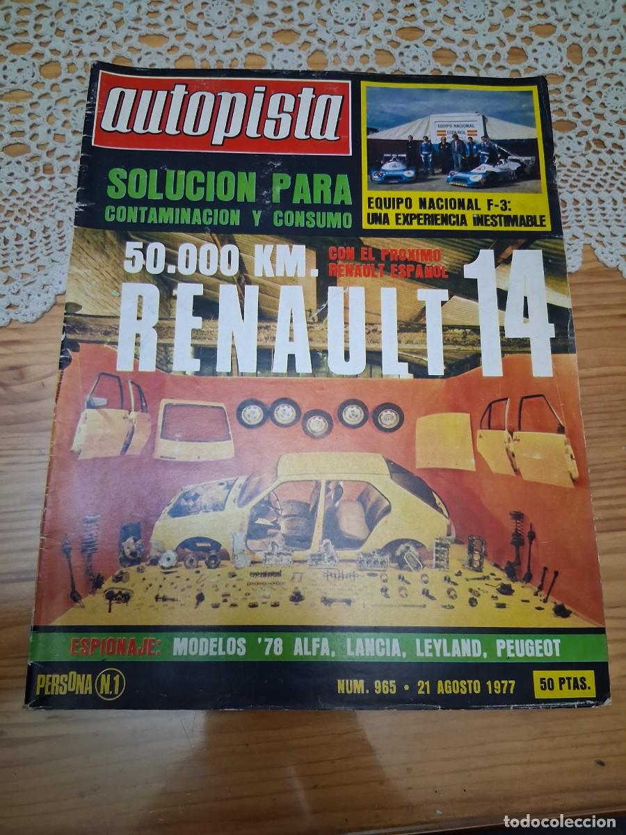 Coches: Revista coche autopista 965 a&ntilde;o 1977 Renault 14 Ruman&iacute;a