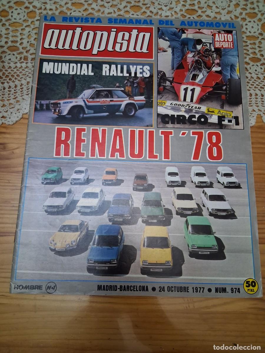 Coches: Revista coche autopista 974 a&ntilde;o 1977 Renault Rover 2200 Autoplas
