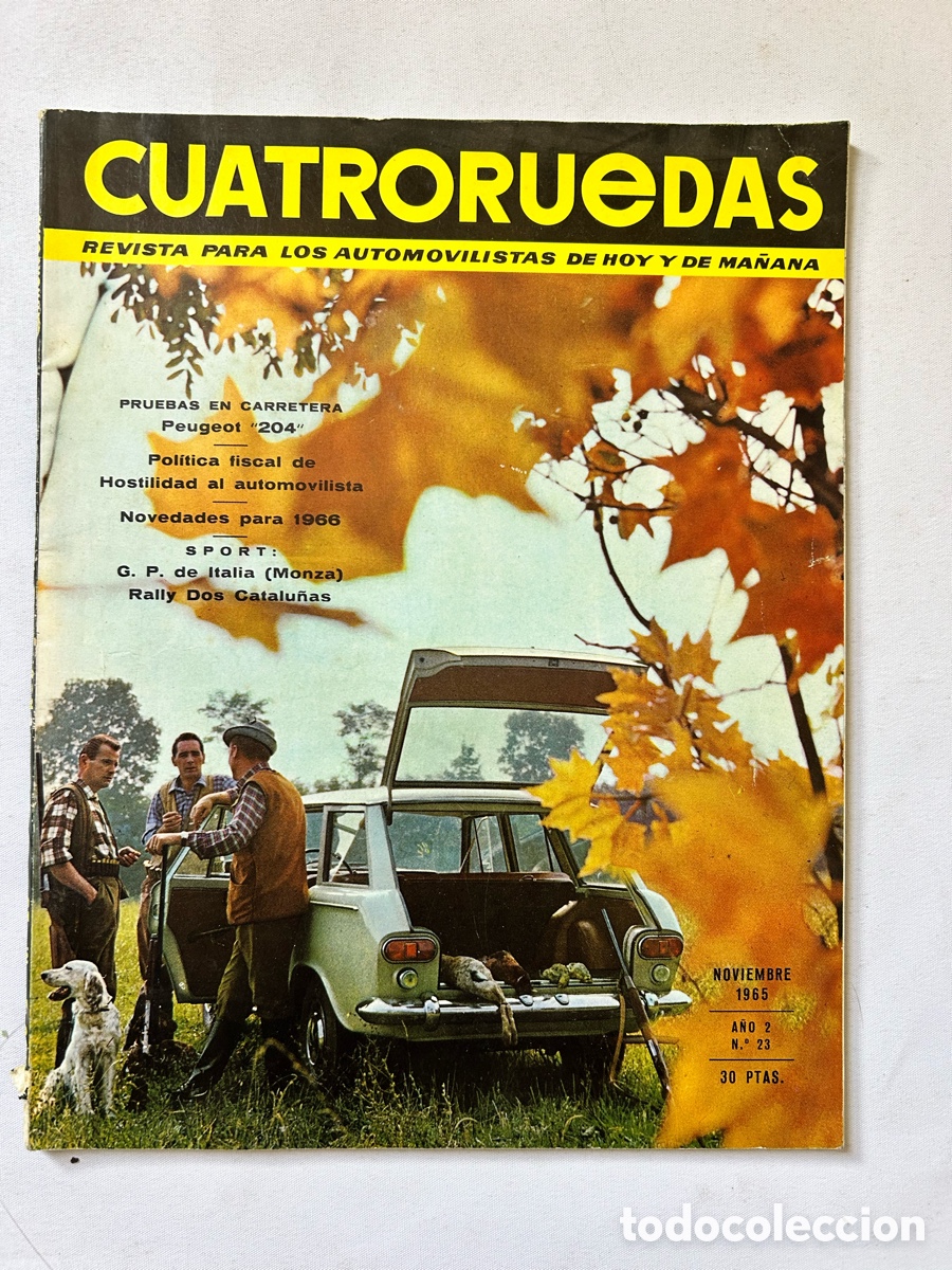Coches: Revista internacional de automovilismo cuatroruedas - a&ntilde;o 2 - n&ordm; 11 noviembre 1965 - fasciculo 23