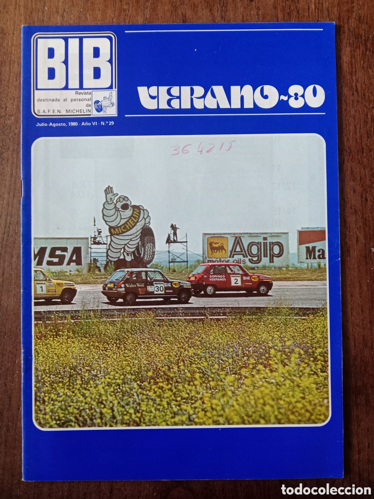 Coches: Revista Bib Michelin n. 29 de 1980 neum&aacute;ticos autom&oacute;vil