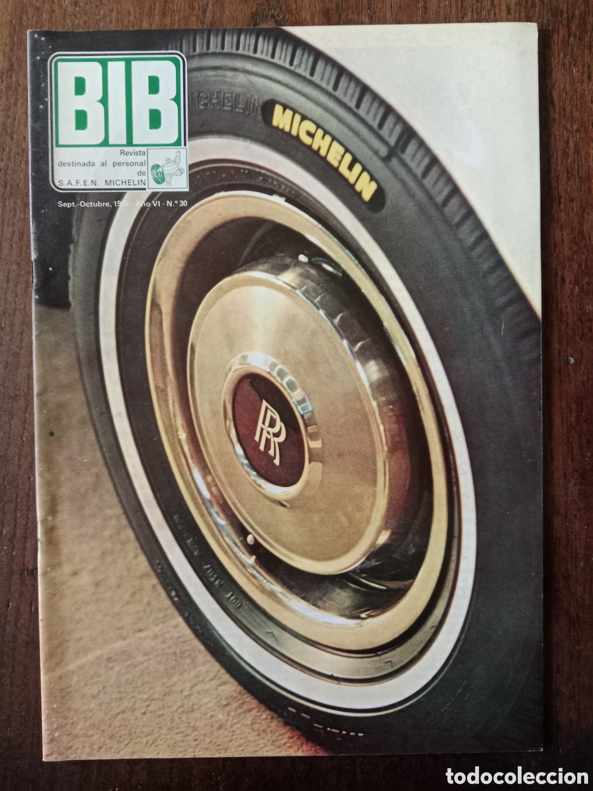 Coches: Revista Bib Michelin n. 30 de 1980 autom&oacute;vil neum&aacute;tico