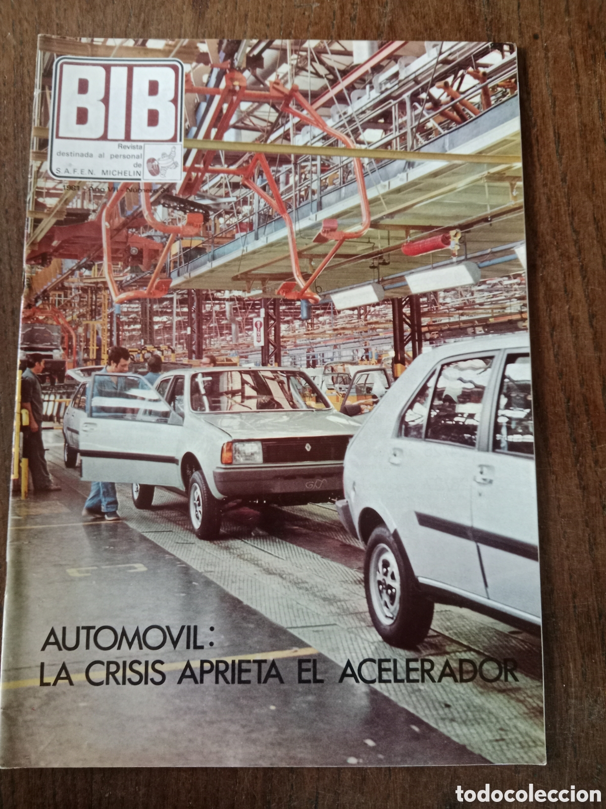 Coches: Revista Bib Michelin n. 34 de 1981 autom&oacute;vil neum&aacute;tico