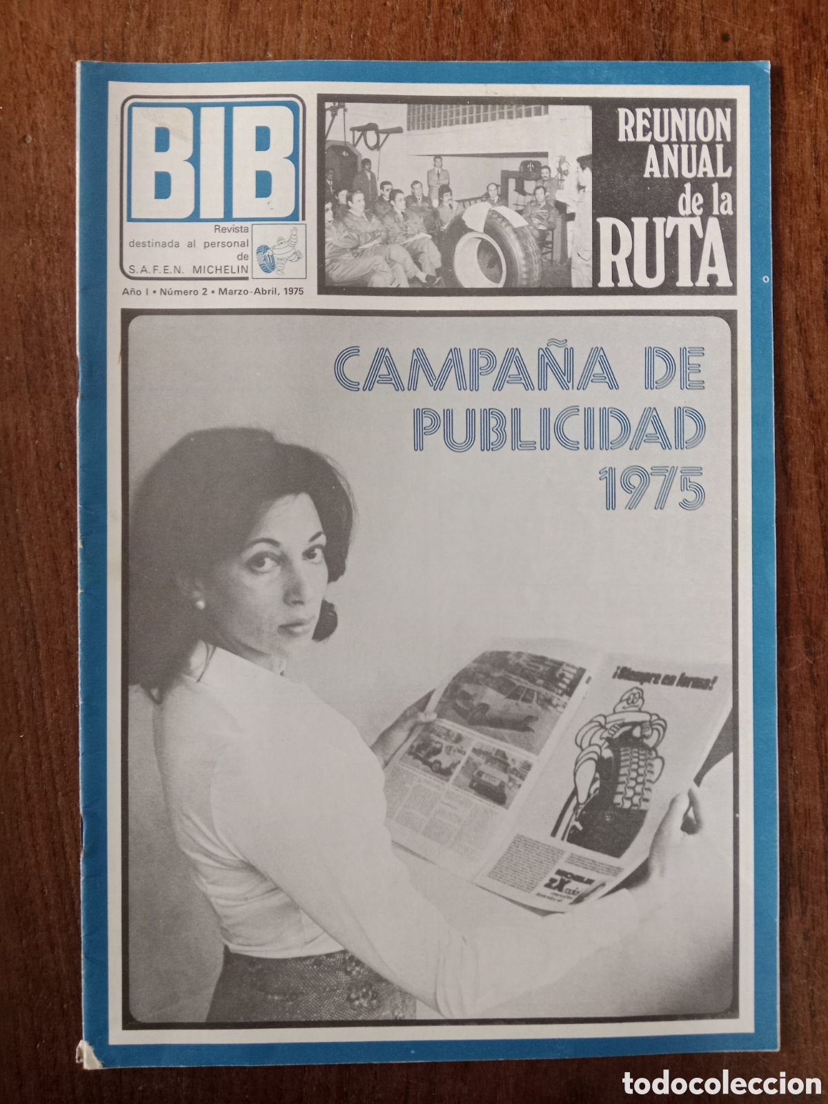 Voitures: Revista Bib Michelin n. 2 de 1975 autom&oacute;vil neum&aacute;tico