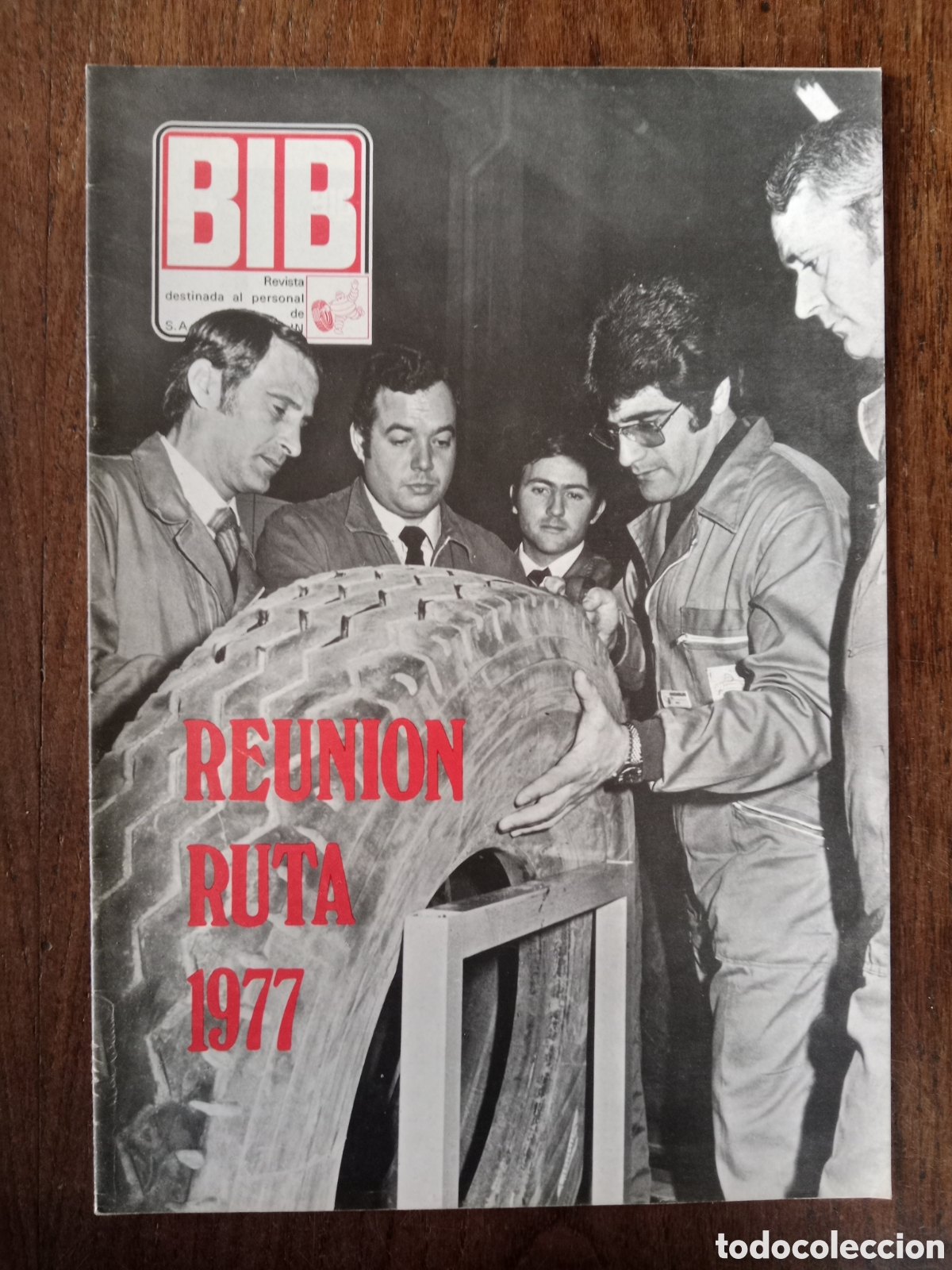 Auto: Revista Bib Michelin n. 12 de 1977 automovil neum&aacute;ticos