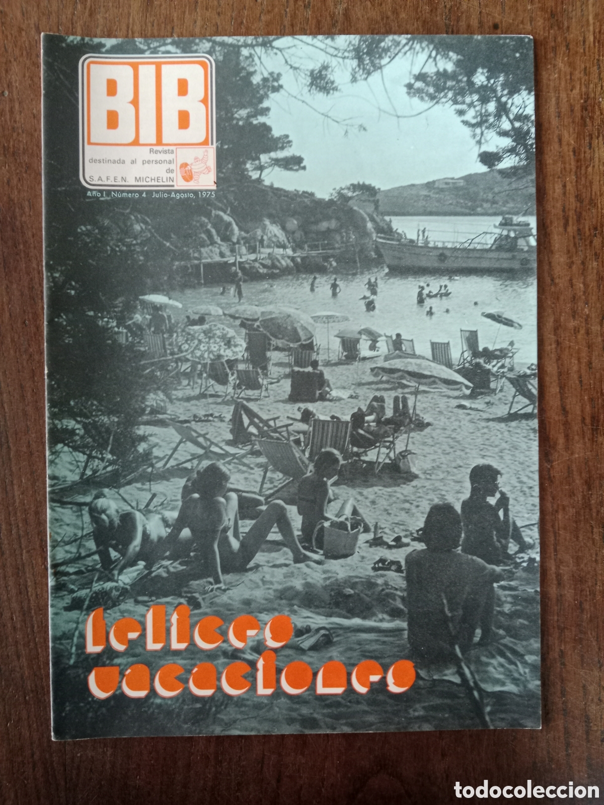 Voitures: Revista Bib Michelin n. 4 de 1975 automovil neum&aacute;ticos