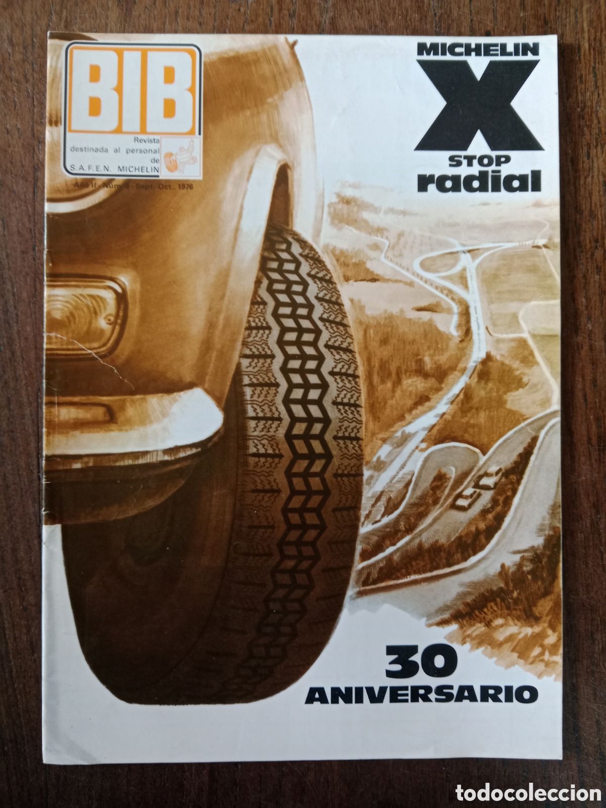 Coches: Revista Bib Michelin n. 9 de 1976 autom&oacute;vil neum&aacute;tico