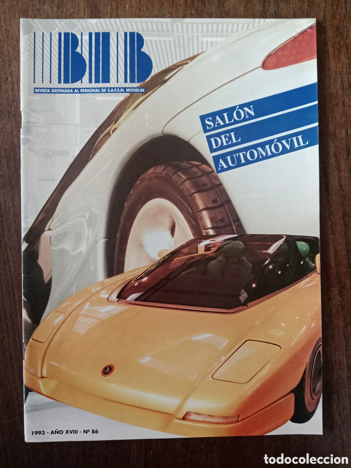 Coches: Revista Bib Michelin n. 86 de 1993 automovil neum&aacute;ticos