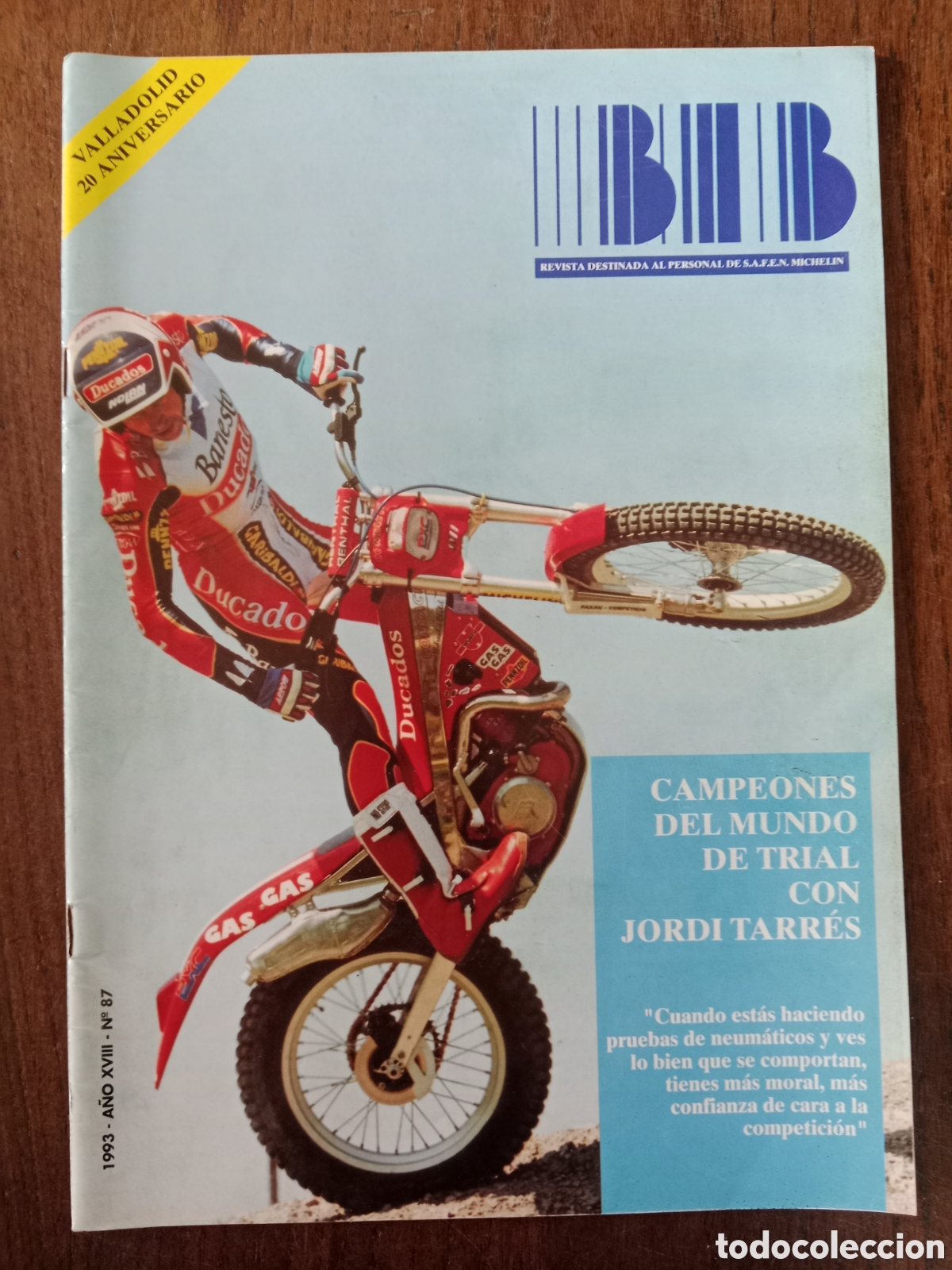 Coches: Revista Bib Michelin n. 87 de 1993 autom&oacute;vil neum&aacute;tico