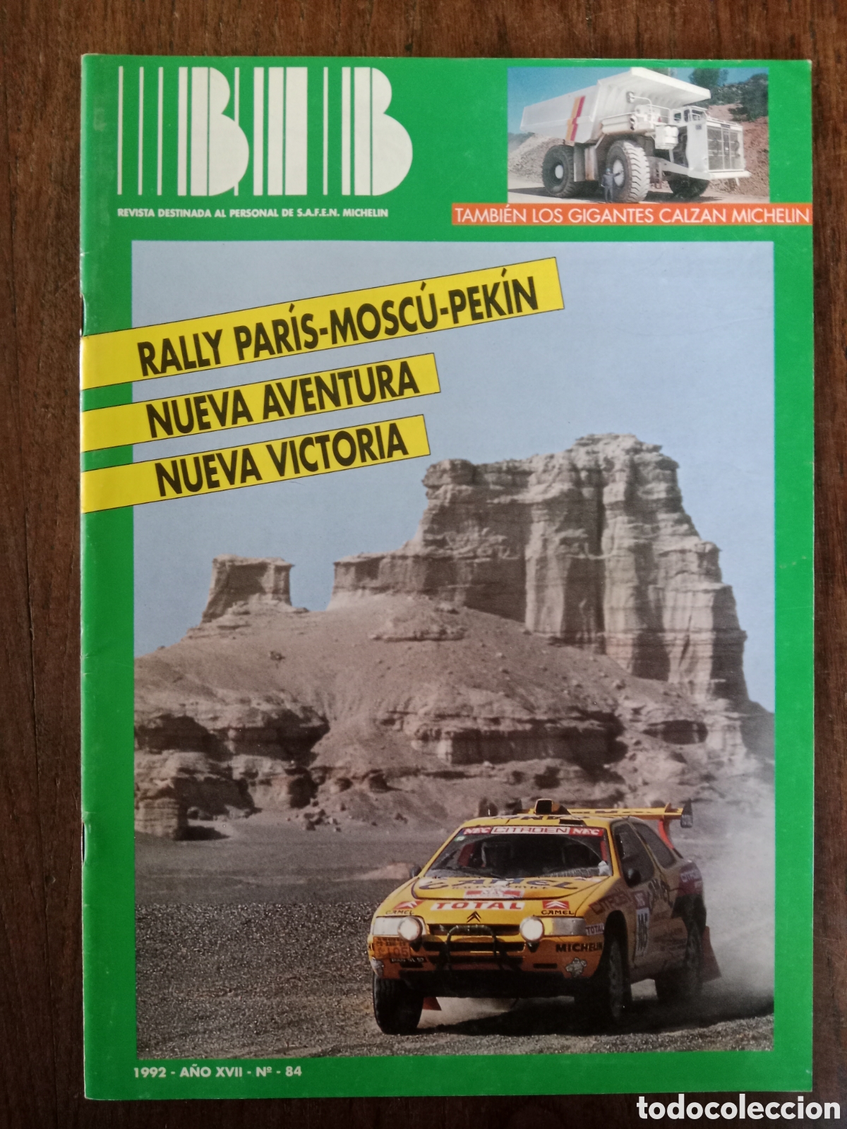 Coches: Revista Bib Michelin n 84 de 1992 autom&oacute;vil neum&aacute;tico