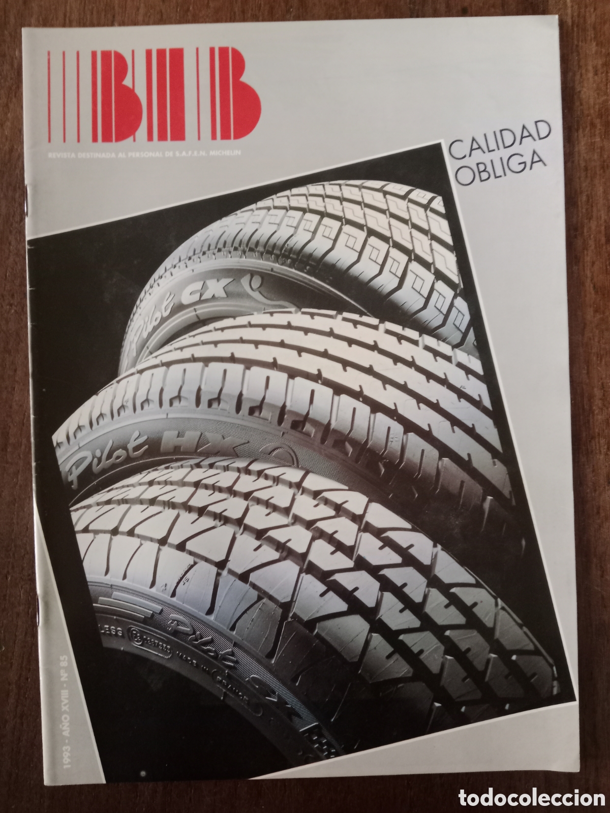 Coches: Revista Bib Michelin n. 85 de 1993 autom&oacute;vil neum&aacute;tico