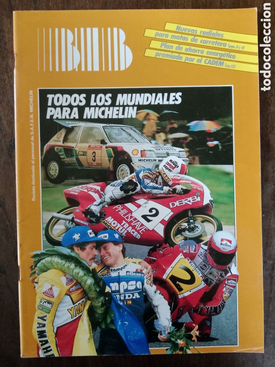 Coches: Revista Bib Michelin n. 63 de 1986 autom&oacute;vil neum&aacute;tico