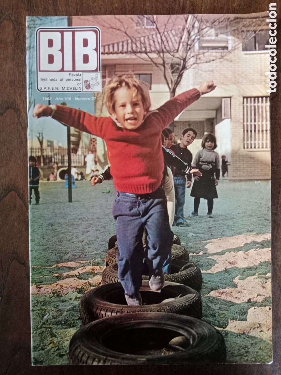 Coches: Revista Bib Michelin n. 37 de 1982 autom&oacute;vil neum&aacute;tico