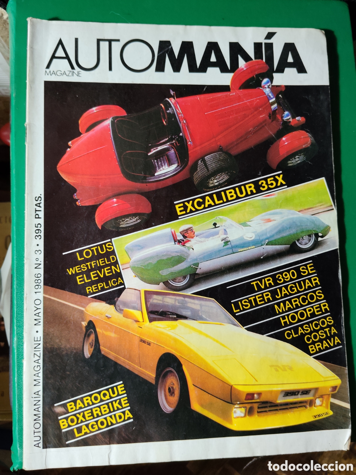 Coches: AUTOMANIA MAGAZINE. N&ordm; 3. 1986.LOTUS JAGUAR EXCALIBUR