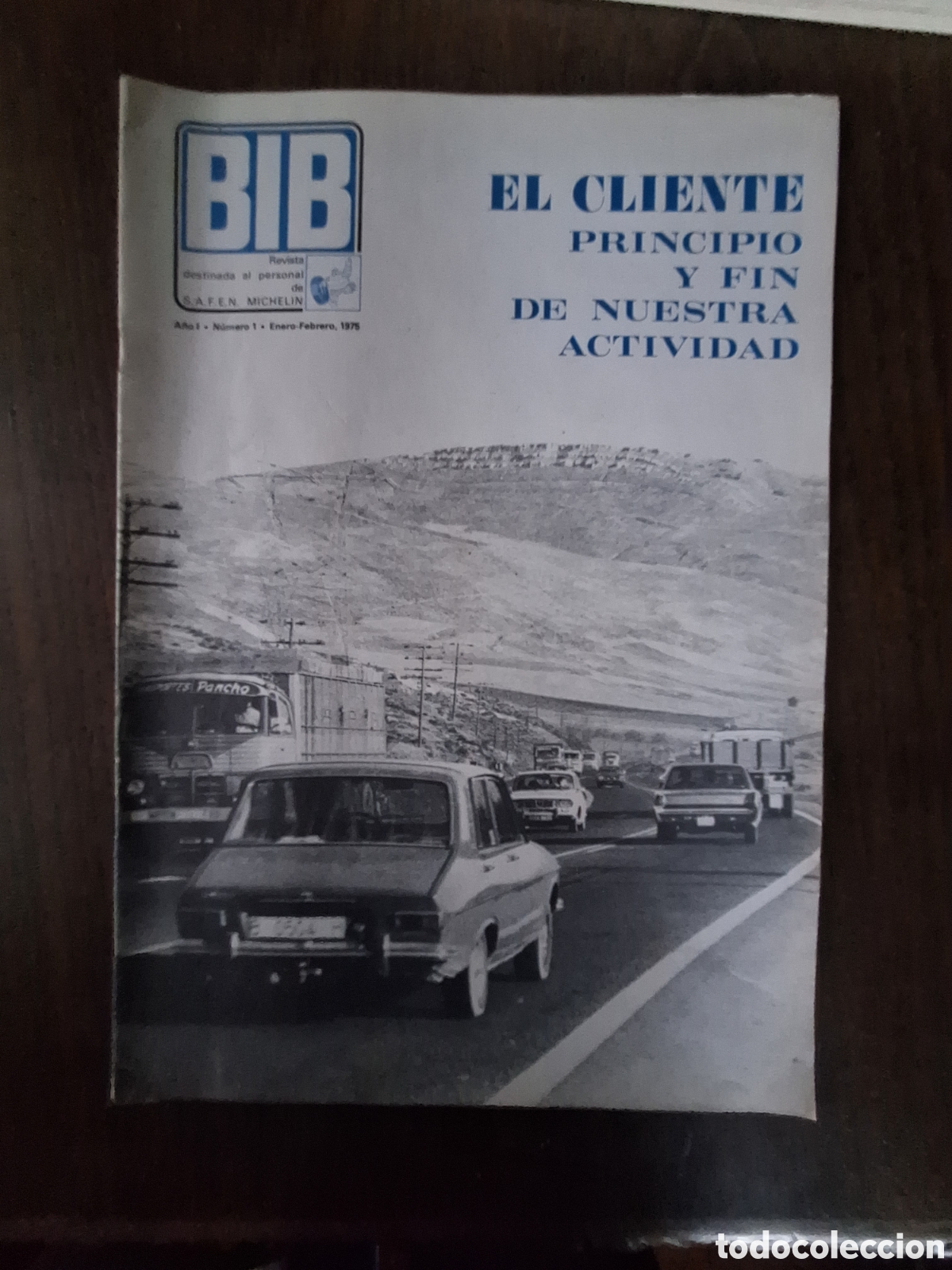 Coches: Revista bib n. 1 de 1975 neum&aacute;ticos michel&iacute;n autom&oacute;vil camion