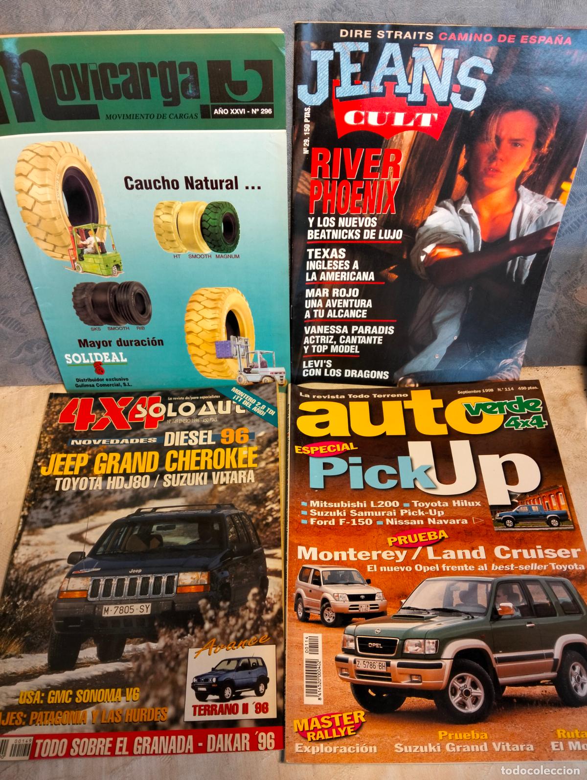 Coches: Lote revistas auto pick up jeans cult 4x4 jeep movicarga ruedas opel a&ntilde;os 80-90 coches autos carros