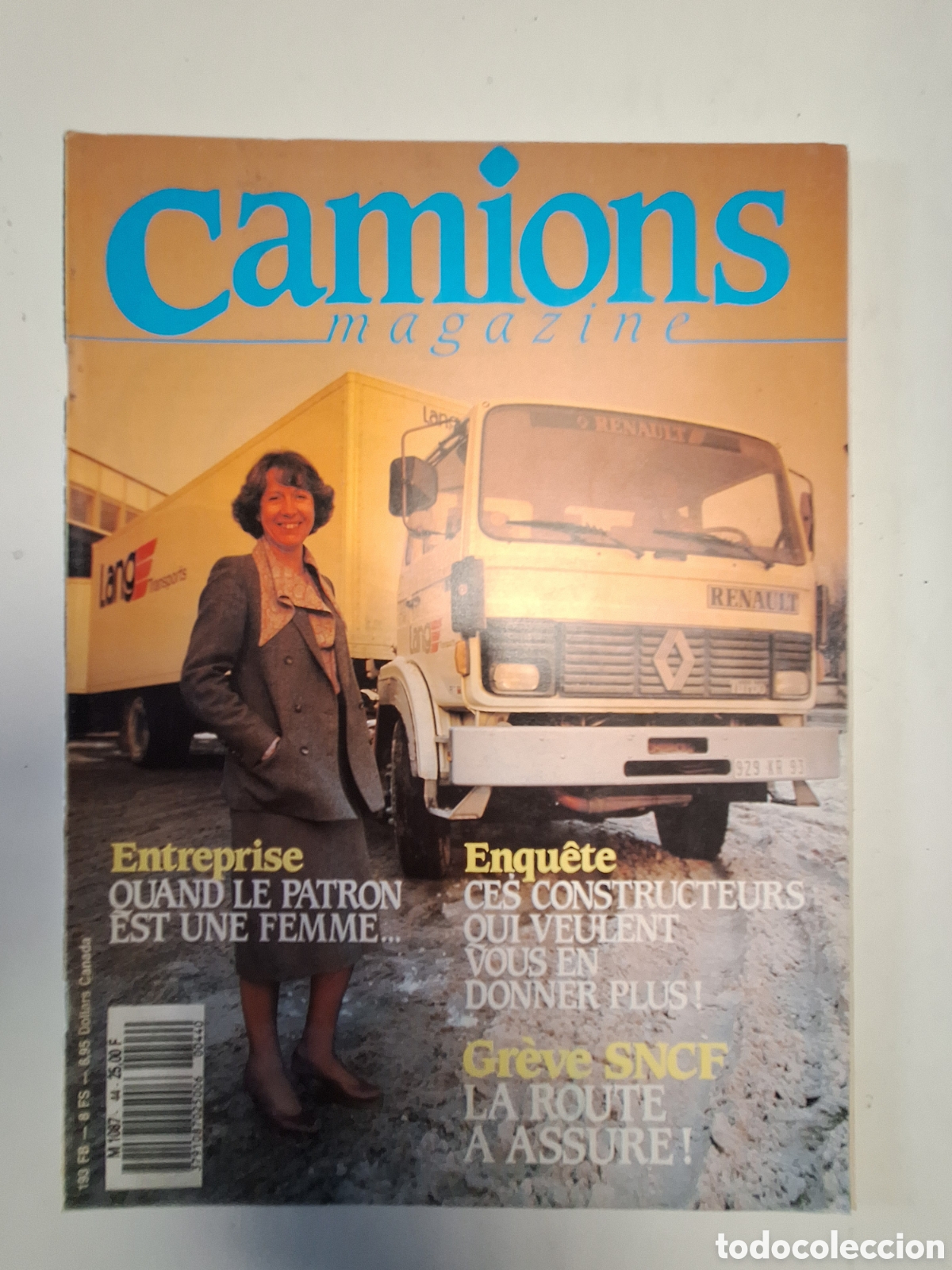 Coches: Revista camions n. 44 de 1987 camion Renault Mercedes