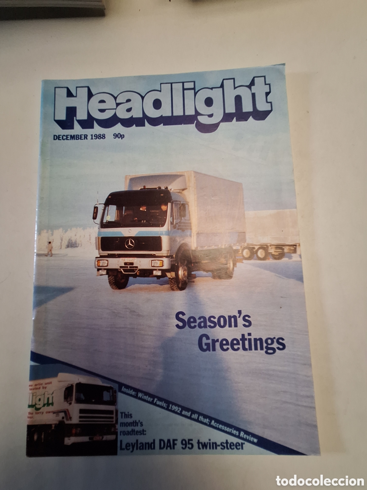 Coches: Revista headlight diciembre 1988 camion daf