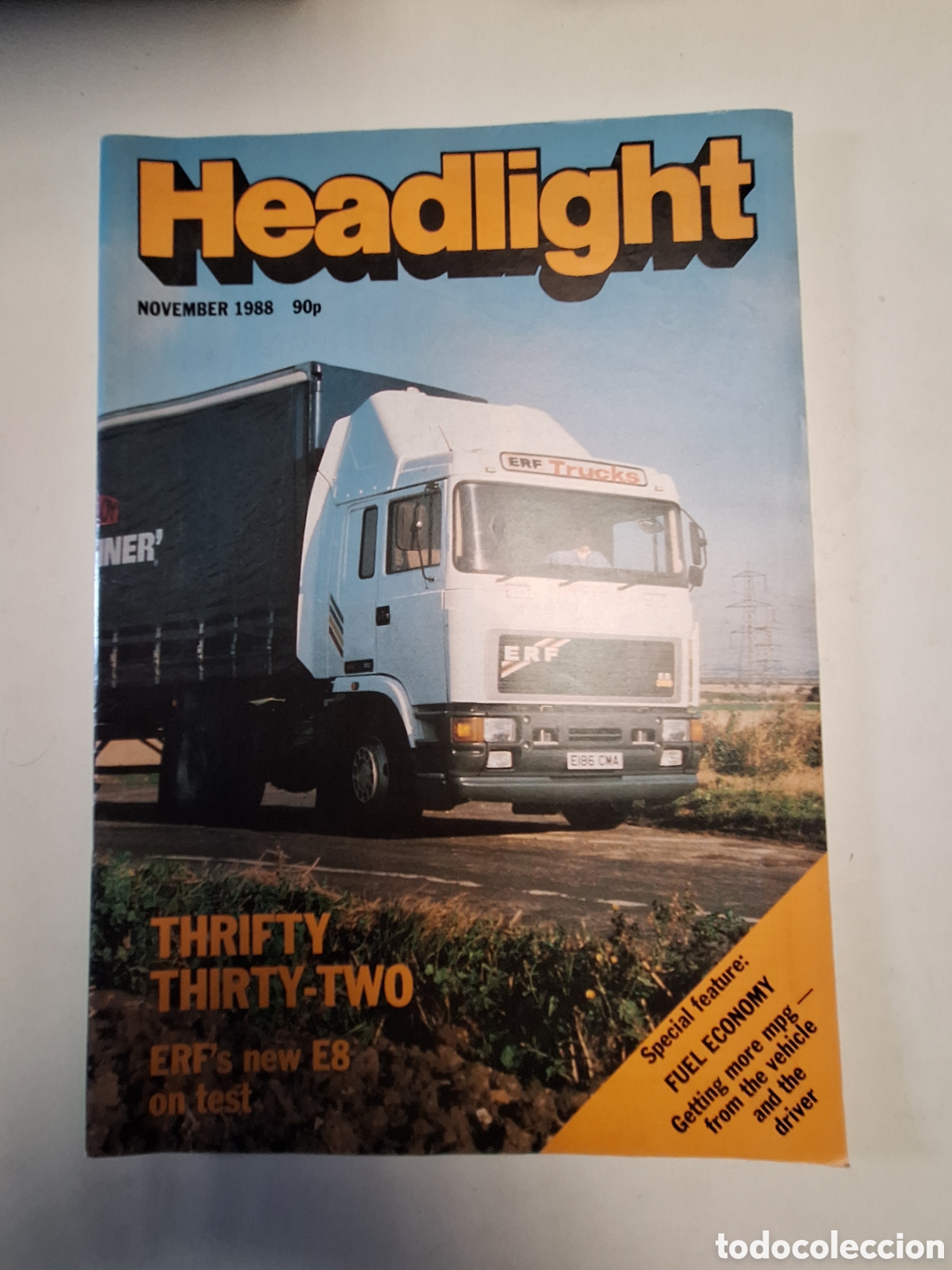 Coches: Revista headlight noviembre 1988 camion erf