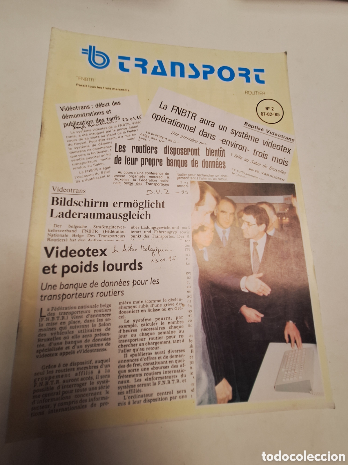 Coches: Revista transport routier n. 2 de 1985 camion