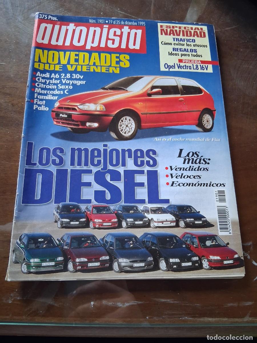Coches: Revista coche autopista 1901 a&ntilde;o 1995 Fiat Palio Citro&euml;n saxo Audi A6 Chrysler voyager Mercedes C
