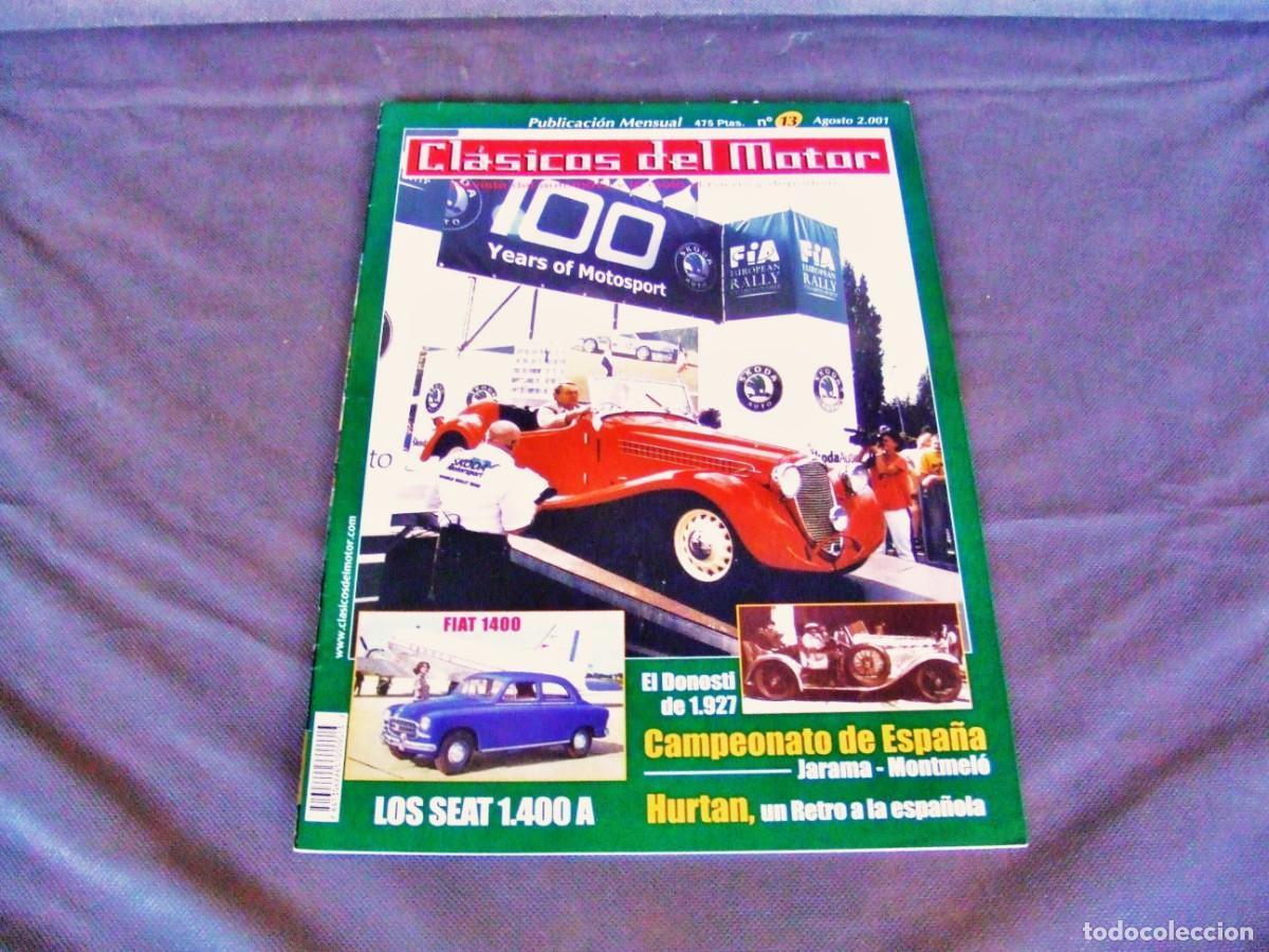 Coches: CLASICOS DEL MOTOR N&ordm;13 A&Ntilde;O 2001 SEAT 1400 A/HURTAN/DONOSTI 1927/PEGASO CABEZON 1960-1966