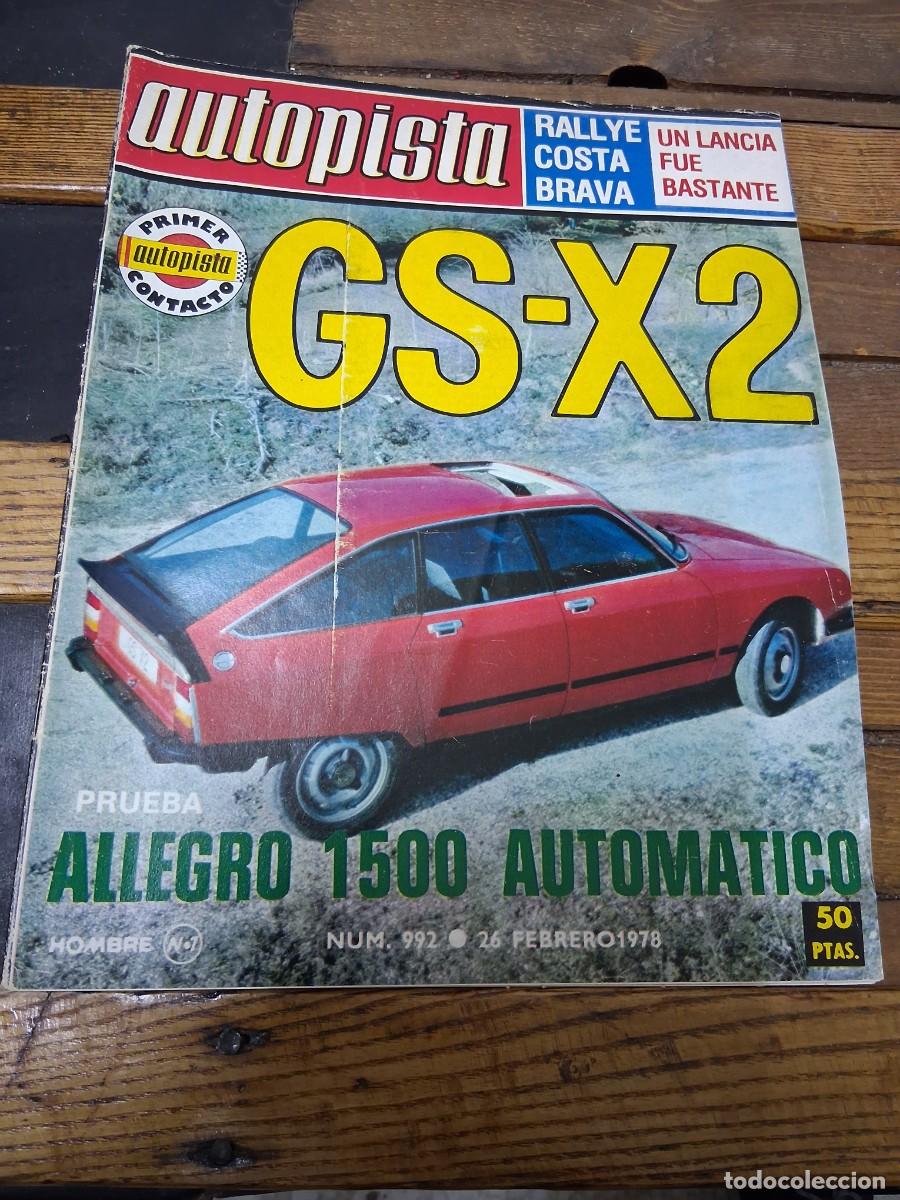 Coches: Revista coche autopista 992 a&ntilde;o 1978 Citro&euml;n GS X2 Austin Allegro