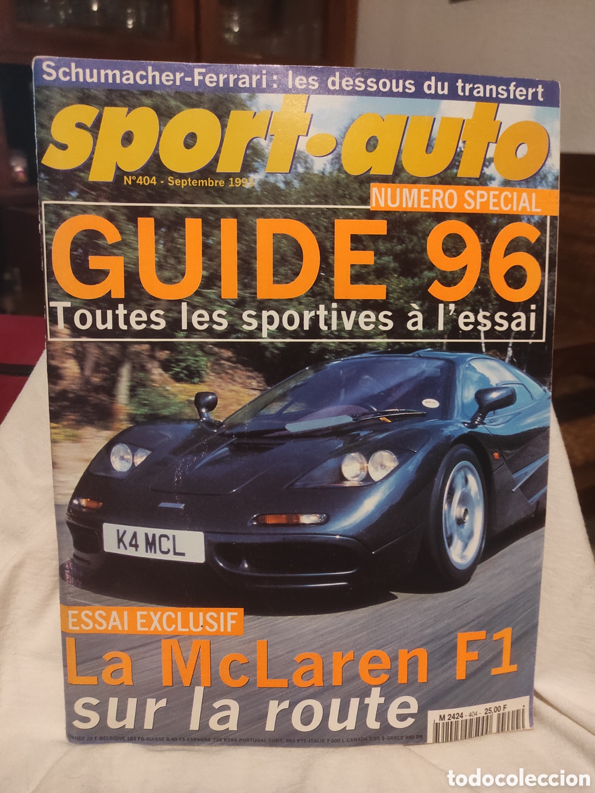 Coches: Revista Autom&oacute;vil Motor Sport Auto Guide 96. 1995 N &ordm; 404 Mclaren F1 sur la route