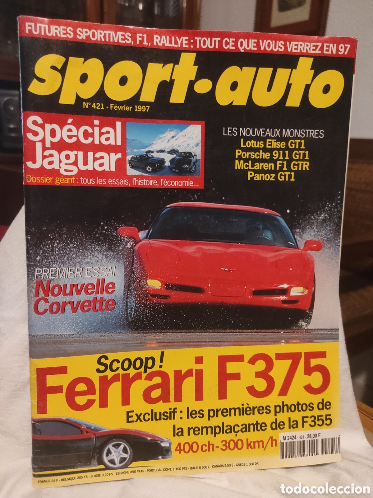 Coches: Revista Autom&oacute;vil Motor SPORT AUTO 1997 N&deg; 421 FERRARI F375 LOTUS SPECIAL JAGUAR RALLY PARIS DAKAR