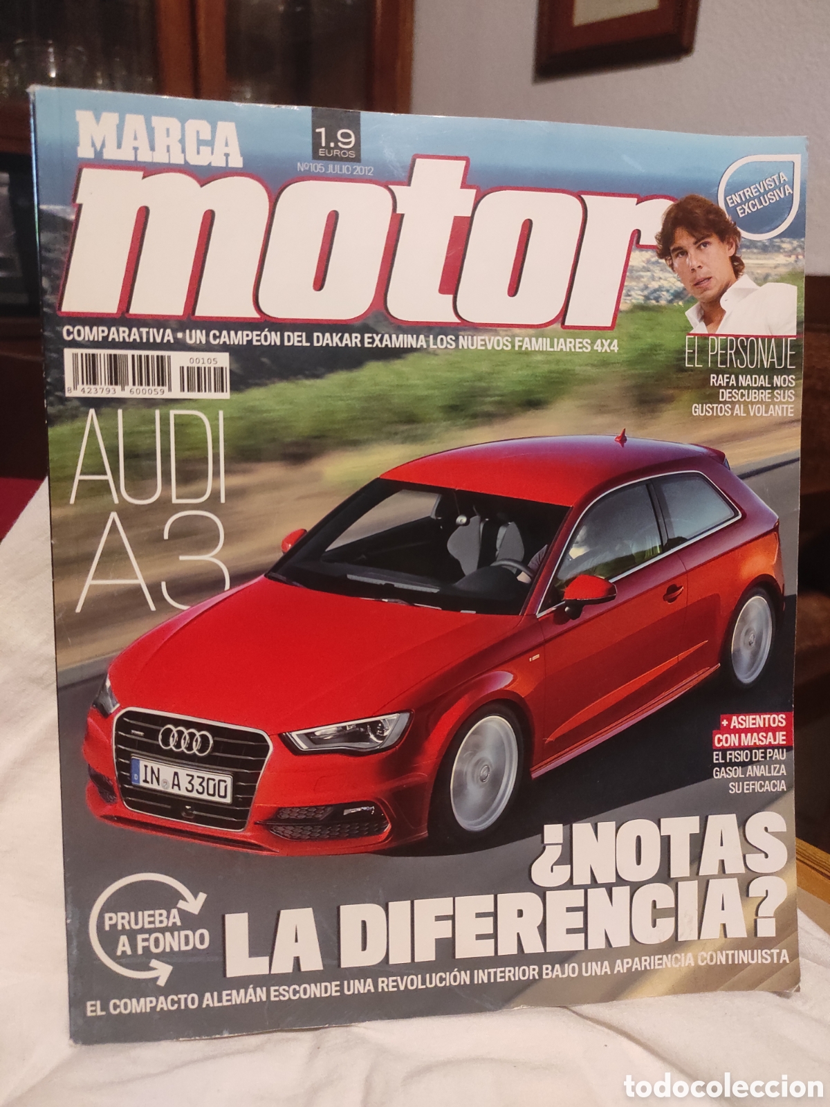 Coches: Revista Autom&oacute;vil Motor Marca Audi A3 y Entrevista exclusiva a Rafa Nadal (PEDIDO MINIMO 10&euro;)