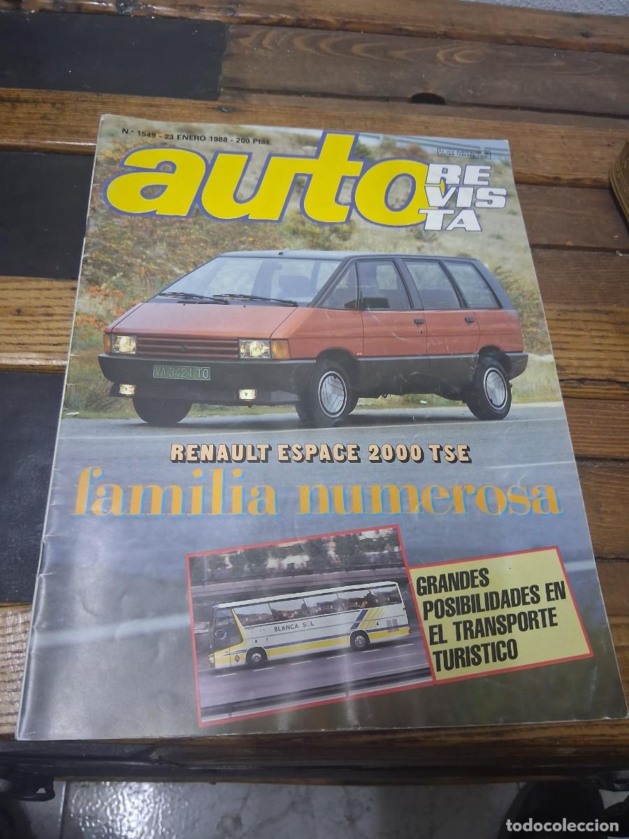 Coches: Revista coche auto 1549 a&ntilde;o 1988 Renault Space Volkswagen Polo coupe Rallye Par&iacute;s Dakar