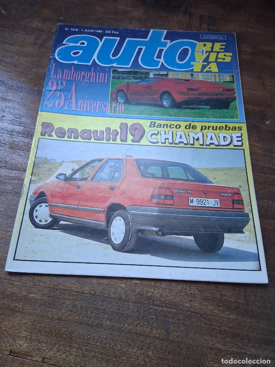 Coches: Revista coche auto 1618 Renault 19 chamade Lamborghini 25 aniversario Weber Guadalajara Portugal