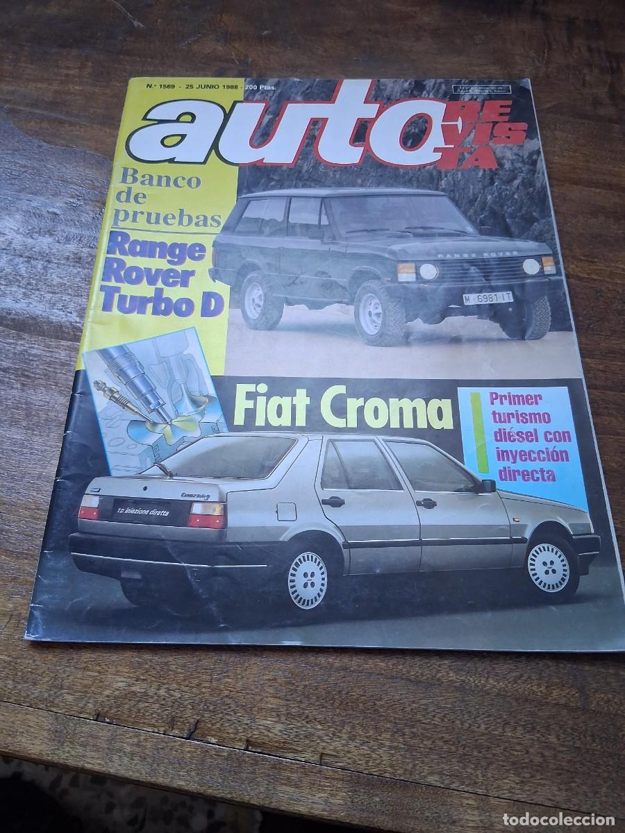 Coches: Revista coche auto 1569 a&ntilde;o 1988 Range Rover turbo D Renault 21 TI y B 90 Feria de Barcelona